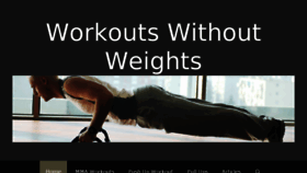 What Workoutswithoutweights.net website looked like in 2017 (6 years ago)