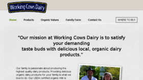 What Workingcowsdairy.com website looked like in 2017 (6 years ago)