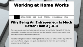What Workingathomeworks.com website looked like in 2017 (6 years ago)