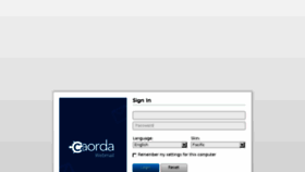 What Webmail.caorda.com website looked like in 2017 (6 years ago)