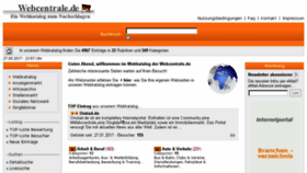 What Webcentrale.de website looked like in 2017 (6 years ago)