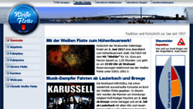 What Weisse-flotte.de website looked like in 2017 (6 years ago)