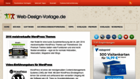 What Web-design-vorlage.de website looked like in 2017 (6 years ago)