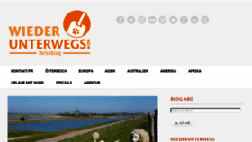 What Wiederunterwegs.com website looked like in 2017 (6 years ago)