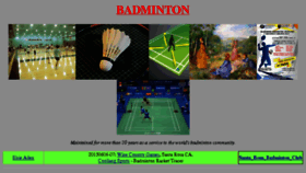 What Worldbadminton.com website looked like in 2017 (6 years ago)