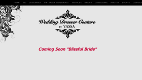 What Weddingdressercouture.com website looked like in 2017 (6 years ago)