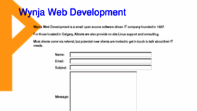 What Wynja.com website looked like in 2017 (6 years ago)