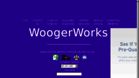 What Woogerworks.com website looked like in 2017 (6 years ago)