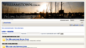 What Williamstown.com.au website looked like in 2017 (6 years ago)