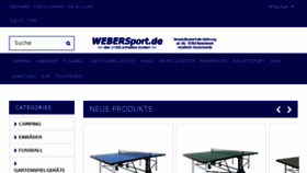 What Webersport.de website looked like in 2017 (6 years ago)