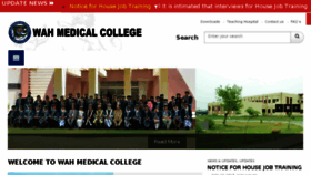 What Wahmedicalcollege.edu.pk website looked like in 2017 (6 years ago)