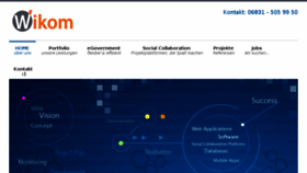 What Wikom.de website looked like in 2017 (8 years ago)