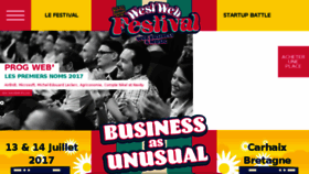 What West-web-festival.fr website looked like in 2017 (7 years ago)