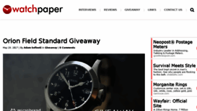 What Watchpaper.com website looked like in 2017 (6 years ago)
