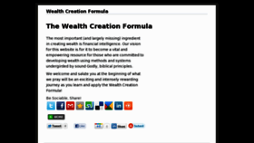 What Wealthcreationformula.com website looked like in 2017 (6 years ago)
