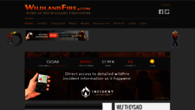 What Wildlandfire.com website looked like in 2017 (6 years ago)