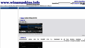 What Winampskins.info website looked like in 2017 (6 years ago)