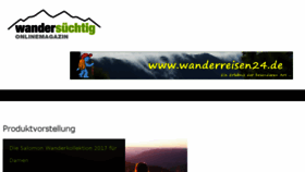 What Wandersuechtig.de website looked like in 2017 (6 years ago)