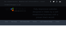 What W3designs.co.uk website looked like in 2017 (6 years ago)