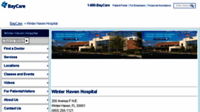 What Winterhavenhospital.org website looked like in 2017 (6 years ago)