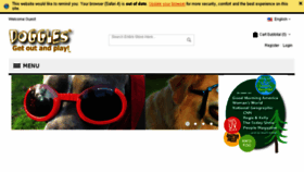 What Woof.doggles.com website looked like in 2017 (6 years ago)
