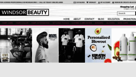 What Windsorbeauty.com website looked like in 2017 (6 years ago)