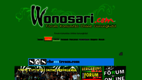 What Wonosari.com website looked like in 2017 (6 years ago)