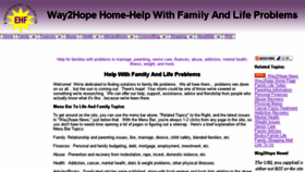What Way2hope.com website looked like in 2017 (6 years ago)