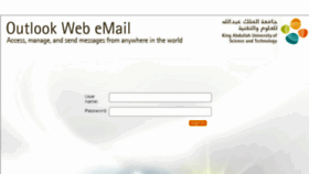 What Webmail.kaust.edu.sa website looked like in 2017 (6 years ago)