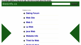 What Webinfo.co website looked like in 2017 (6 years ago)