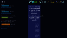 What Worldcitiesdatabase.info website looked like in 2017 (6 years ago)