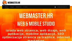 What Webmaster.hr website looked like in 2017 (6 years ago)