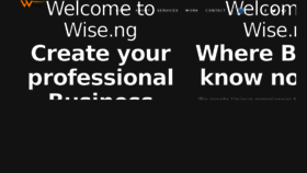 What Wise.ng website looked like in 2017 (6 years ago)