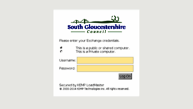 What Webmail.southglos.gov.uk website looked like in 2017 (6 years ago)