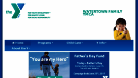 What Watertownymca.org website looked like in 2017 (6 years ago)