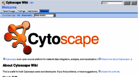 What Wiki.cytoscape.org website looked like in 2017 (7 years ago)