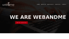 What Webandme.in website looked like in 2017 (6 years ago)