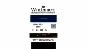 What Windermereu.com website looked like in 2017 (6 years ago)
