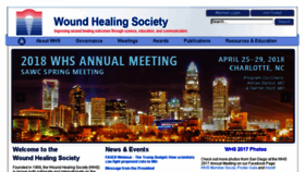 What Woundheal.org website looked like in 2017 (6 years ago)