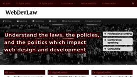 What Webdevlaw.uk website looked like in 2017 (6 years ago)