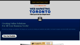 What Webmarketingtoronto.com website looked like in 2017 (6 years ago)