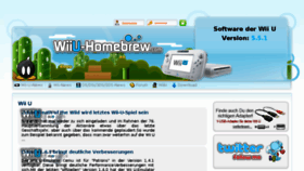 What Wiiu-homebrew.com website looked like in 2017 (6 years ago)
