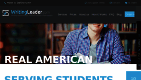 What Writingleader.com website looked like in 2017 (6 years ago)