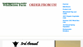 What Whiffletreefarmva.com website looked like in 2017 (6 years ago)