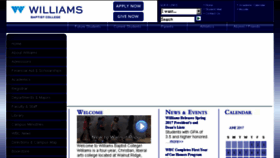 What Williamsbaptistcollege.com website looked like in 2017 (7 years ago)