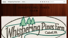 What Whisperingpinesfarmpa.com website looked like in 2017 (6 years ago)