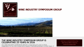 What Winesymposium.com website looked like in 2017 (6 years ago)