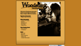 What Woodsonginstruments.com website looked like in 2017 (6 years ago)