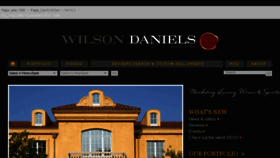 What Wilsondaniels.com website looked like in 2017 (6 years ago)