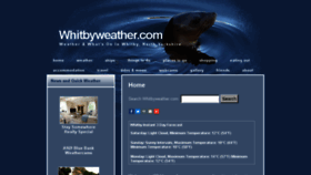 What Whitbyweather.com website looked like in 2017 (6 years ago)